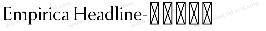 Empirica Headline字体转换